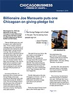 Click for pdf: Billionaire Joe Mansueto puts one Chicagoan on giving-pledge list