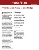 Click for pdf: Philanthropists Ready to Give Pledge