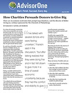 Click for pdf: How Charities Persuade Donors to Give Big
