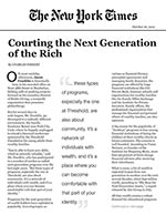 Click for pdf: Courting the Next Generation of the Rich