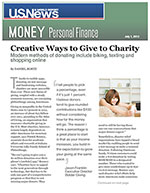 Click for pdf: Creative Ways to Give to Charity