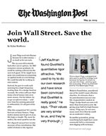 Click for pdf: Join Wall Street. Save the world.