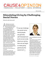 Click for pdf: Stimulating Giving by Challenging Social Norms