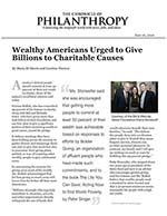 Click for pdf: Wealthy Americans Urged to Give Billions to Charitable Causes