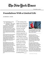 Click for pdf: Foundations With a Limited Life