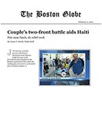 Click for pdf: Couple's two-front battle aids Haiti