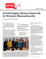 Click for pdf: Jewish legacy donors honored in Western Massachusetts