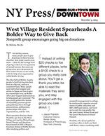 Click for pdf: West Village Resident Spearheads A Bolder Way to Give Back