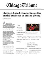 Click for pdf: Chicago-based companies get in on the business of online giving